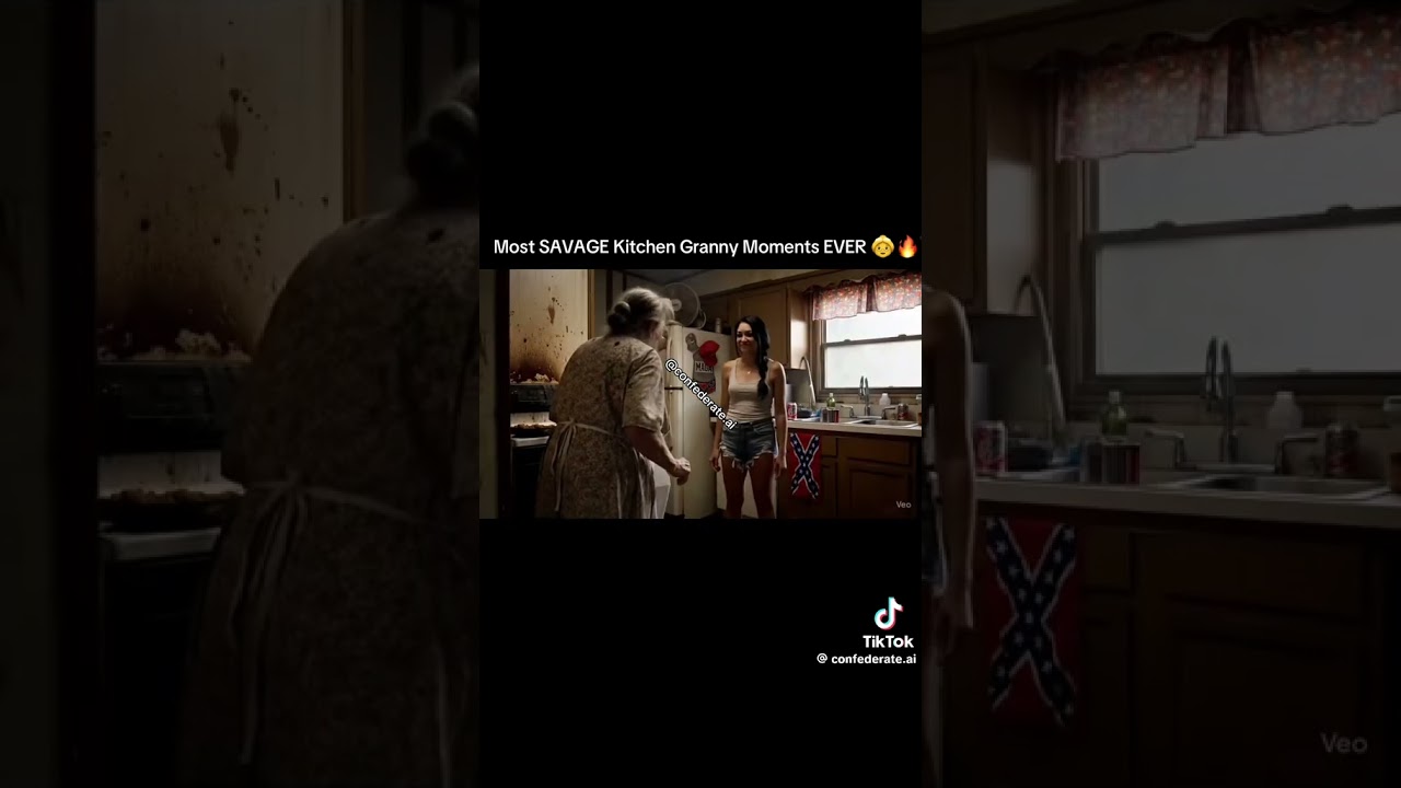 Most Savage Kitchen Granny moments ever 🧡😆 #darkhumor #comedy #funny #confederate #southern
