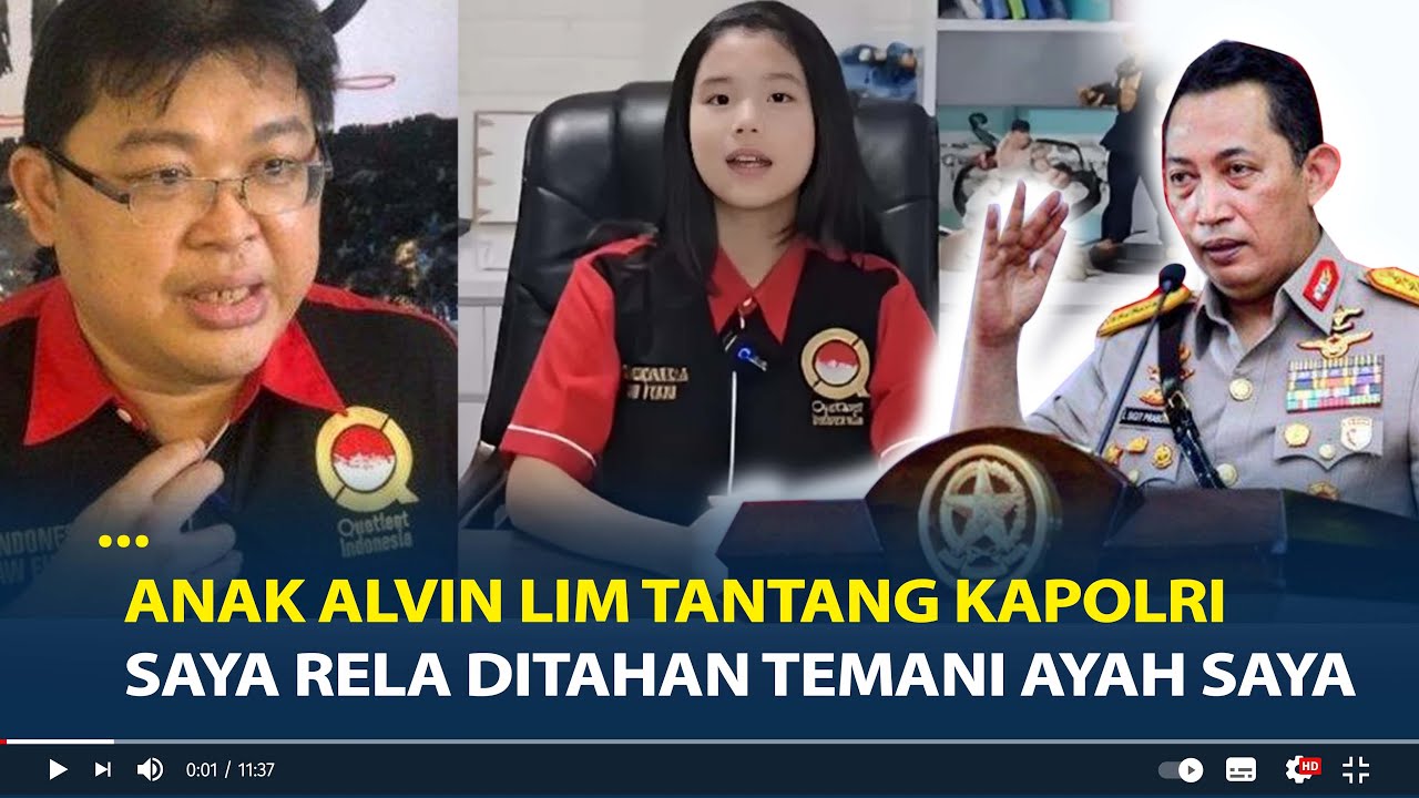 Anak Alvin Lim Tantang Kapolri Listyo Sigit Prabowo, Kecewa Ayahnya Dipidana Saat Jalankan Tugas