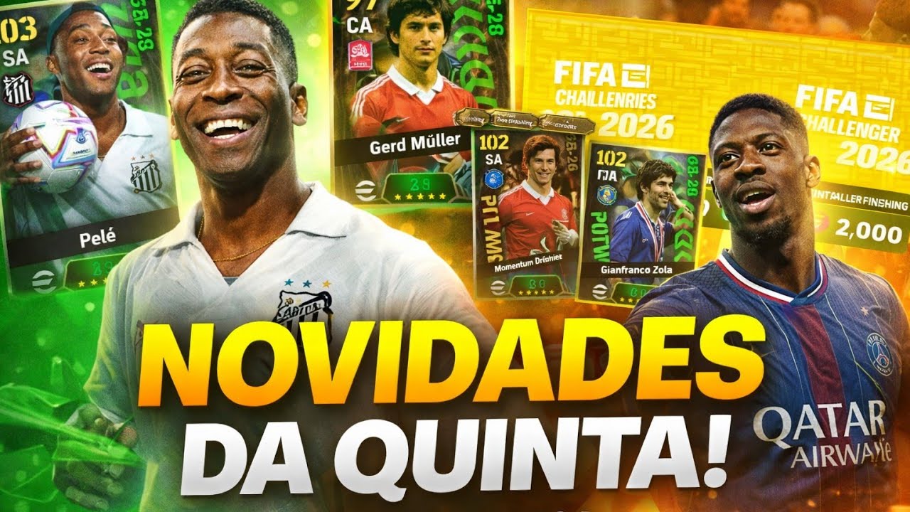 NOVIDADES DA SEMANA!! BOX DO PELÉ PRIME , GIRO GRÁTIS  , E 100 MOEDAS 😱😱😱