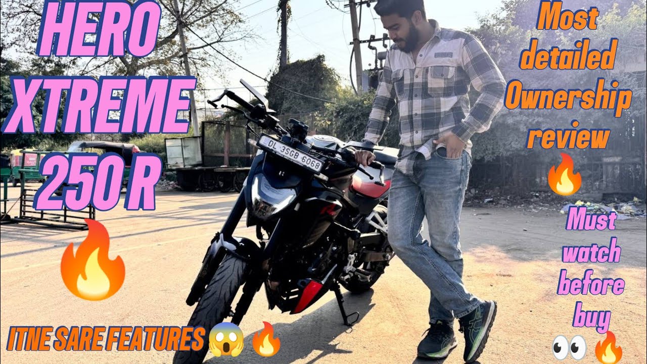 ❤️‍🔥😱MOST DETAIL OWNERSHIP REVIEW 🔥|ISS BIKE ME CAR JAISE FEATURES MILTE H😱|HERO XTREME 250 R🔥😍