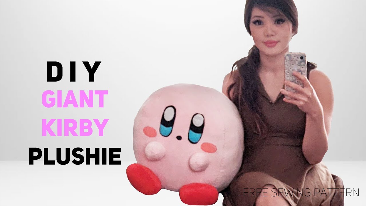 How to Make a Giant Kirby Plushie [Free Pattern]