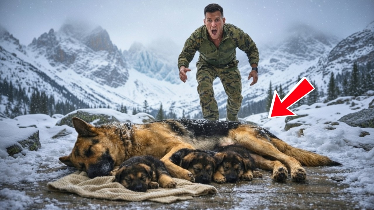 Madre perra DESPERADA buscó ayuda… ¡un Navy SEAL apareció en plena tormenta! 😱🐾