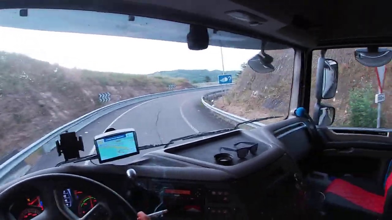 DAF xf Euro 6. Driving with GoPro hero 7
