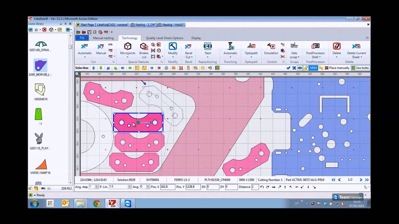 Libellula.CUT - Programming software for laser, plasma, oxyfuel, water jet cutting machines