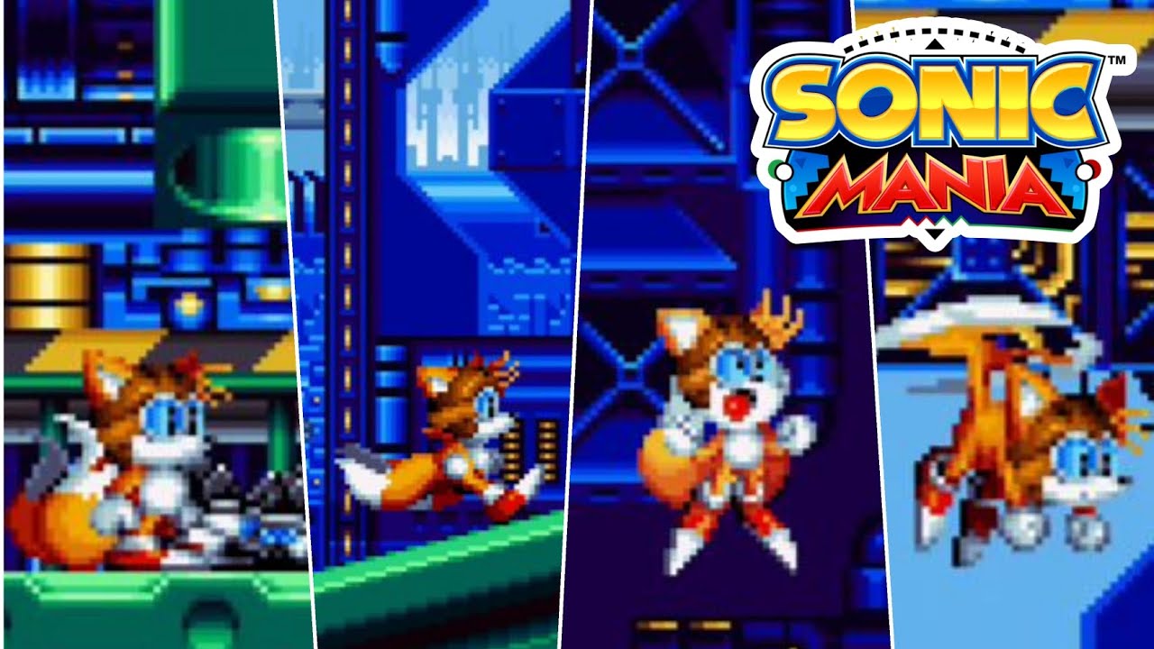 sonic mania plus android (pilot tails mod) gameplay metallic madness