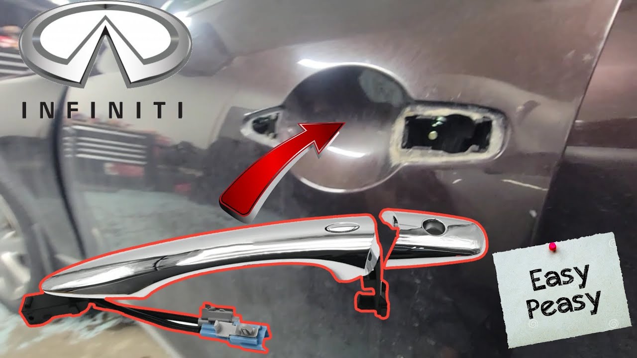 Infiniti 2008+ EX35 FX35 FX50 QX50 QX56 QX60 QX70 QX80 Как установить дверную ручку