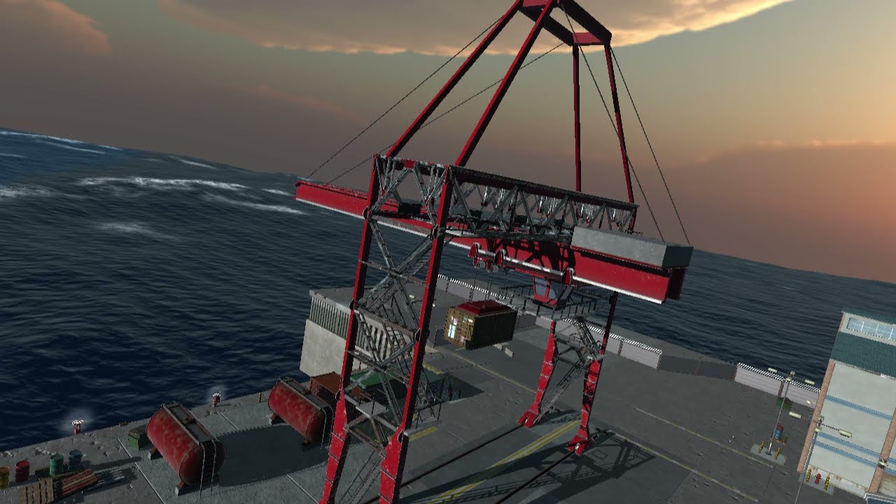 Port Crane Simulator | VR Unity 3D
