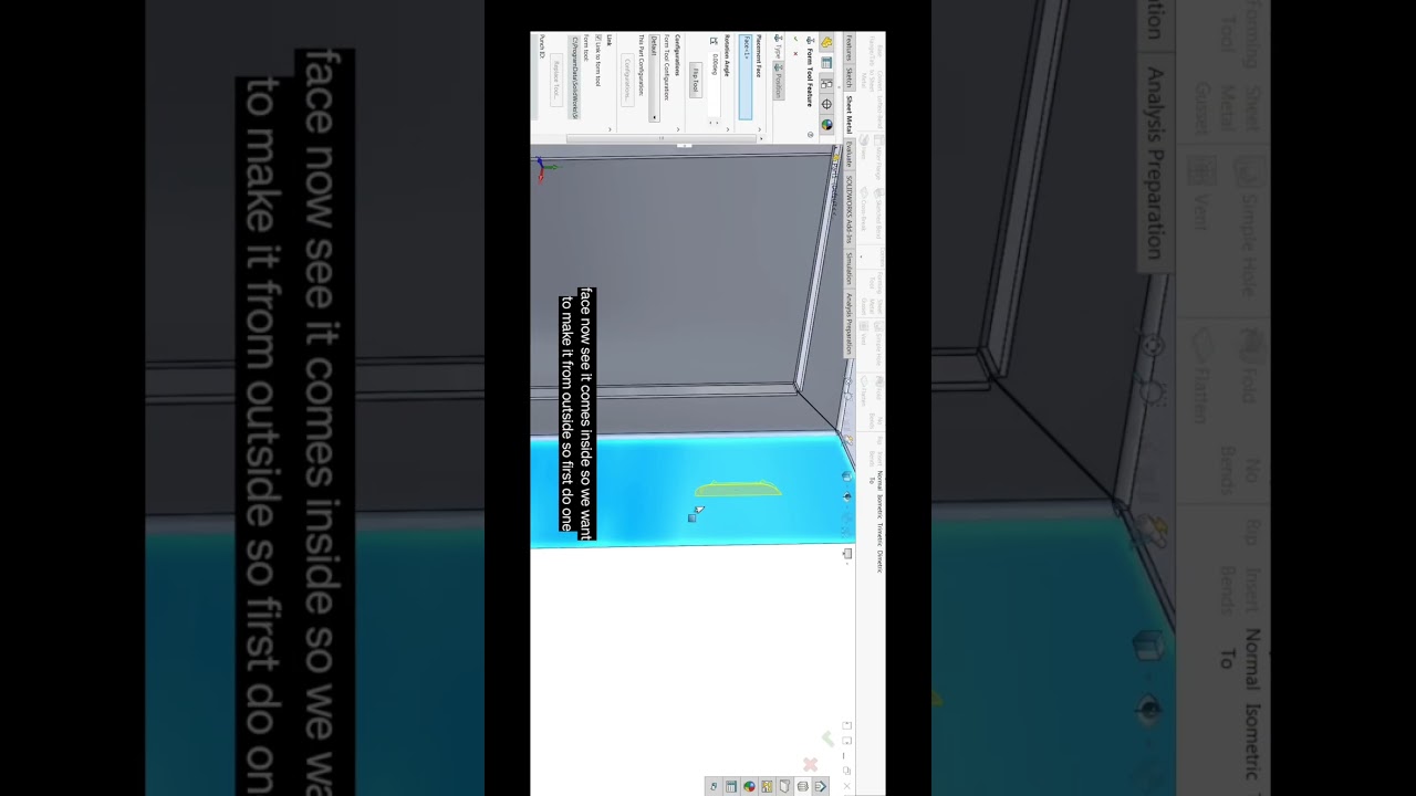 #Sheetmetal tutorial 😁 shorts #solidworks tutorial 😁 Creature K2D❤️&zwj;🔥❤️&zwj;🔥