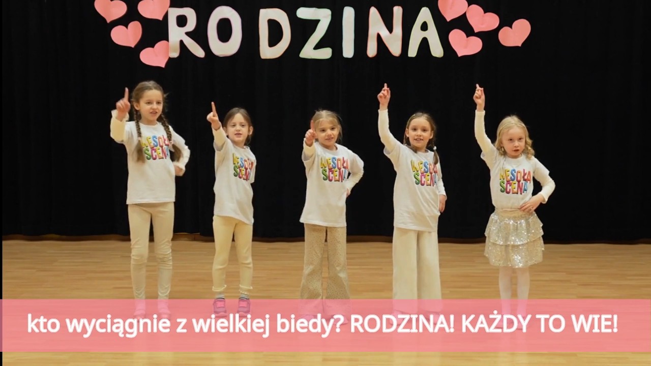 RODZINA piosenka dla dzieci. WESOŁA SCENA i nowy przebój. Na Dzień rodziny. I NA CAŁE ŻYCIE!!!