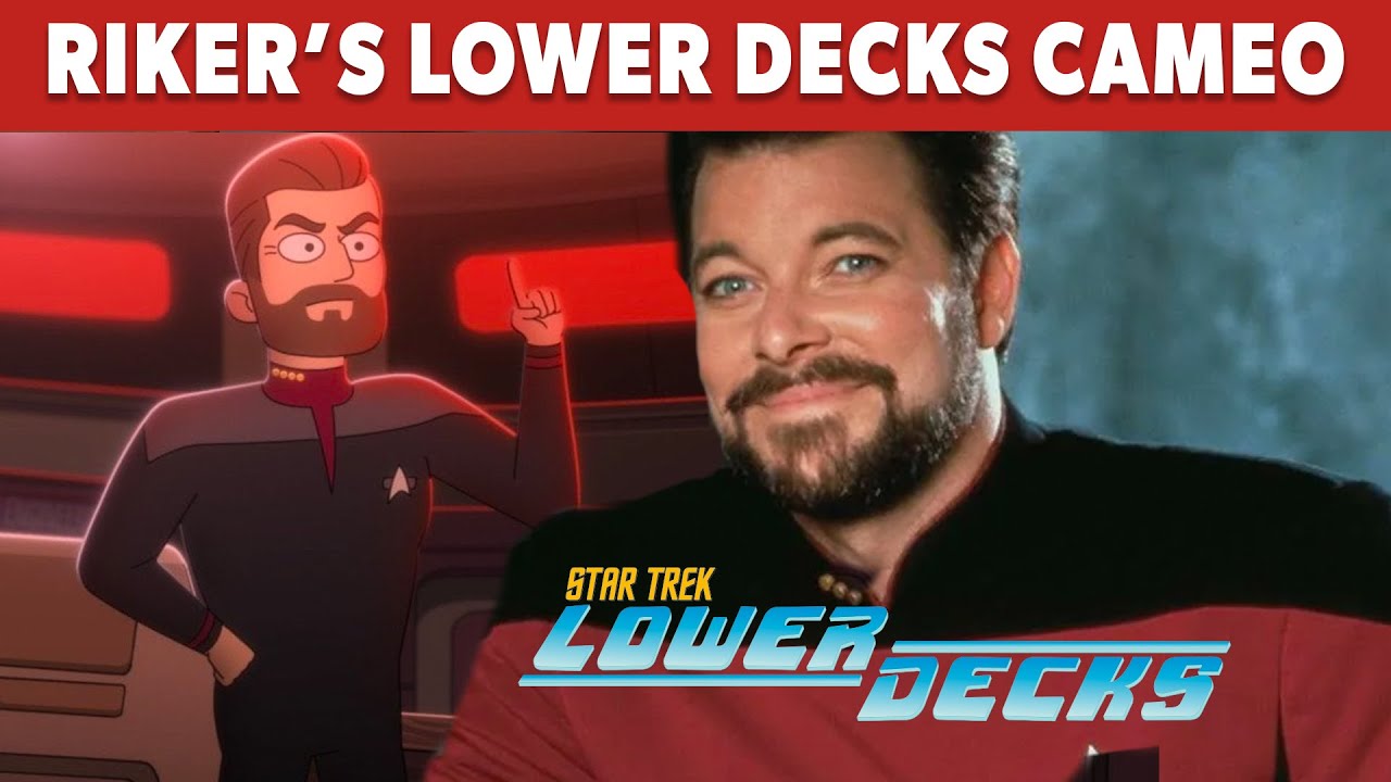 Star Trek Lower Decks cast on That Jonathan Frakes Riker Cameo