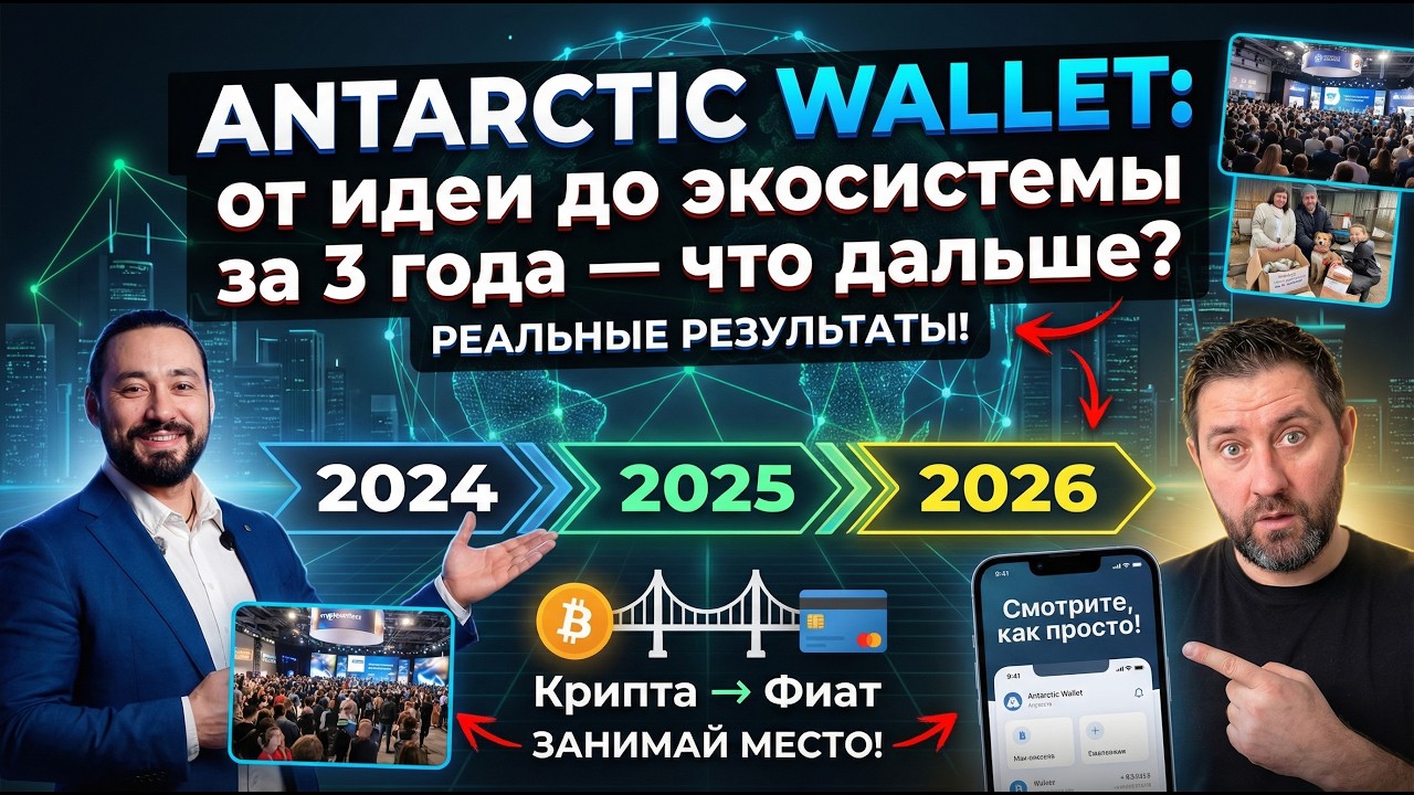 Antarctic Wallet 2024 - 2026 от идеи до экосистемы за 3 года. Что дальше?