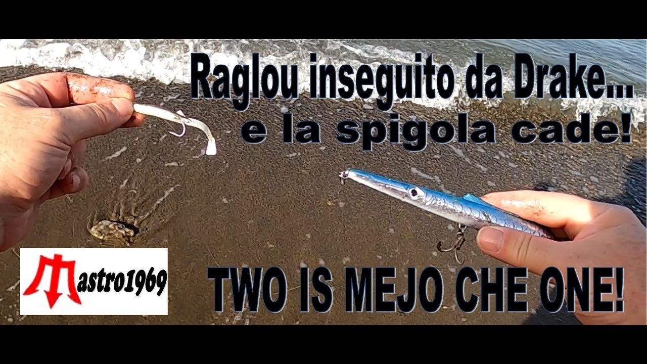 spinning spigola da riva doppia esca inganno raglou mountage teaser