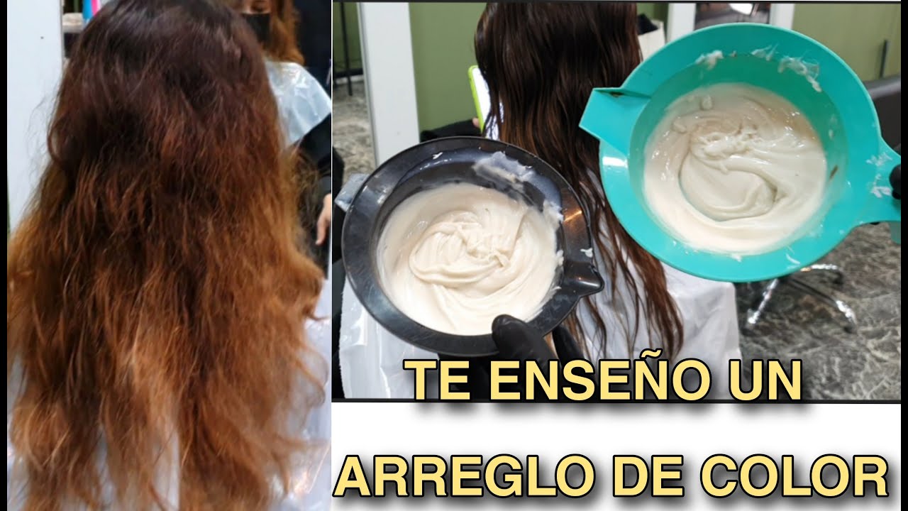 COMO arreglar un tinte en CABELLO dañado 2 FÓRMULAS fáciles