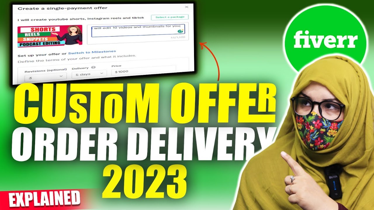 How To Send Custom Offer On Fiverr 2024 | Live Fiverr Custom Offer Sending Procedure&nbsp;To&nbsp;Client