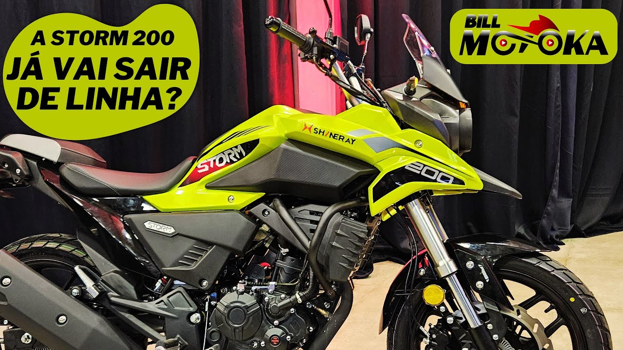 Shineray Storm 200 saindo de linha? Que papo é esse Billzinho? Bora que vou explicar tudo.