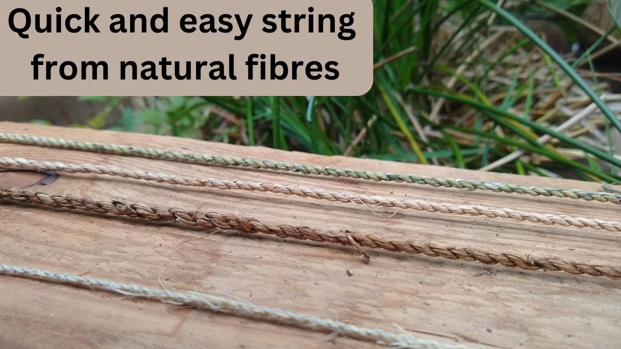 Make your own natural string - reverse twist cordage tutorial (Forest School skills)