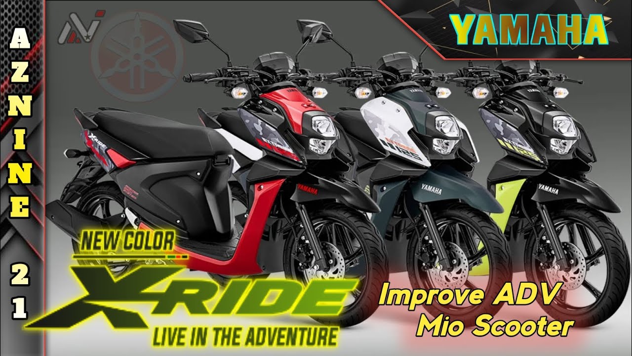 Выпуск Yamaha X-Ride 125 2024 года: новый улучшенный скутер Mio ADV в нескольких цветовых вариантах