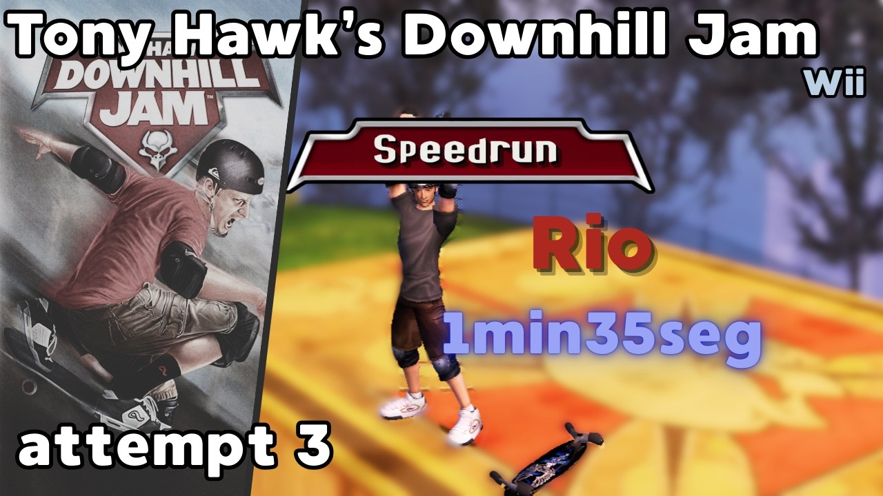 Tony Hawk's Downhill Jam (Wii) | Rio | 1:35.87