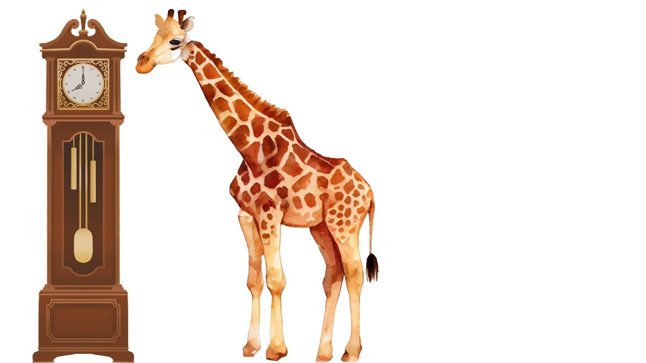 Hickory Dickory Dock l Kangaroo, Lion, Elephant, Giraffe, Monkey | Circle Time Song