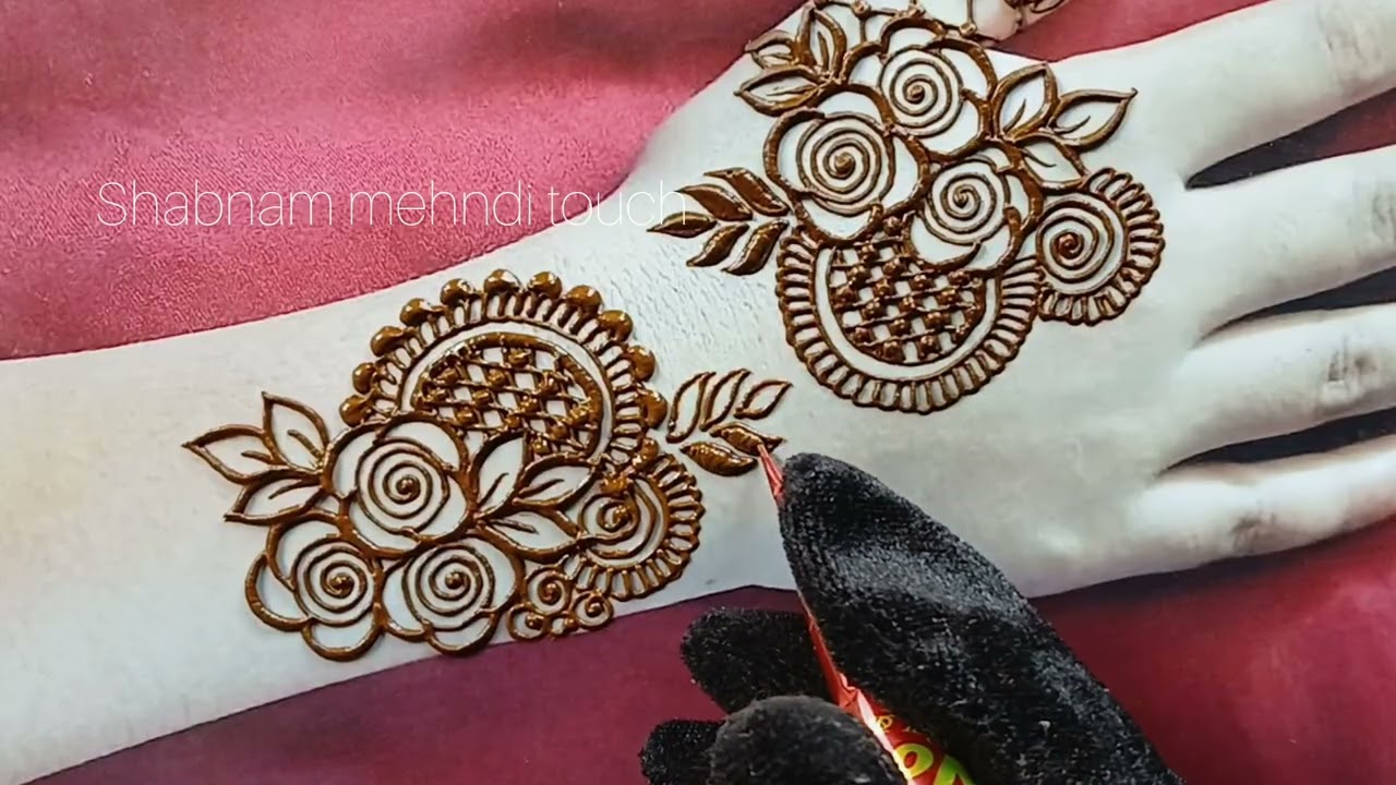 Latest ramzan special mehndi design ll Beautiful mehndi design for back hand ll