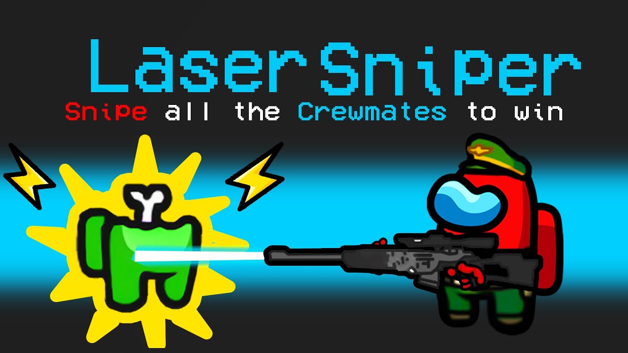 *NEW* LASER SNIPER ROLE in Among Us (dumb)