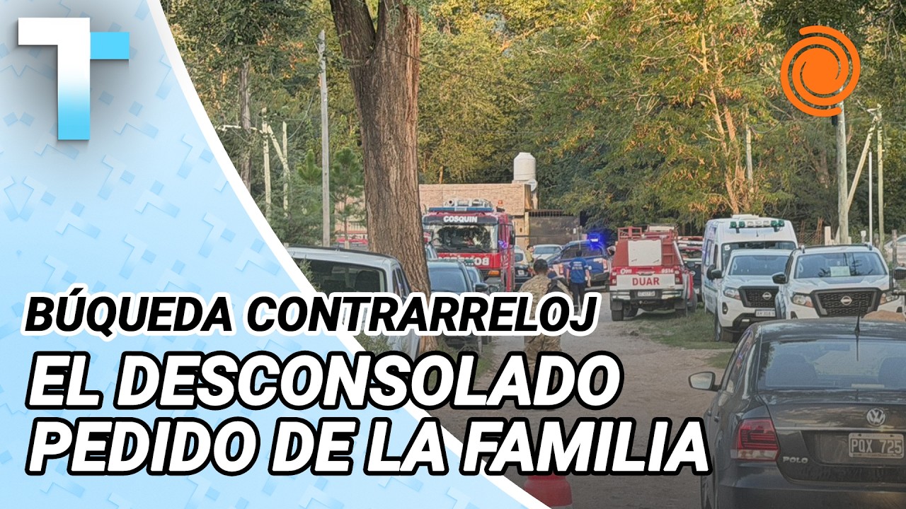 DESESPERADA BÚSQUEDA de una nena de 2 AÑOS en Cosquín