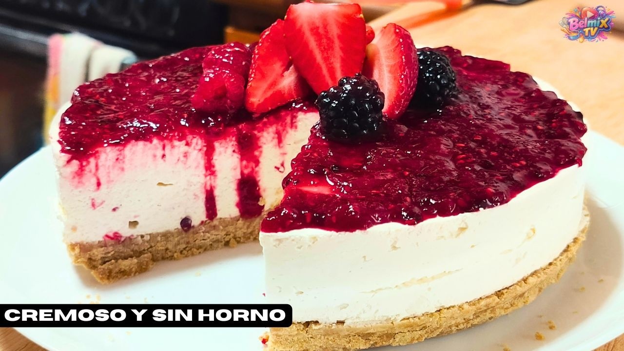 Cheesecake sin horno CREMOSO | La receta que siempre queda 🍓