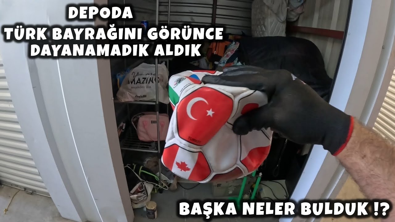 DEPODA TÜRK BAYRAĞI / BAŞKA NELER BULDUK ?