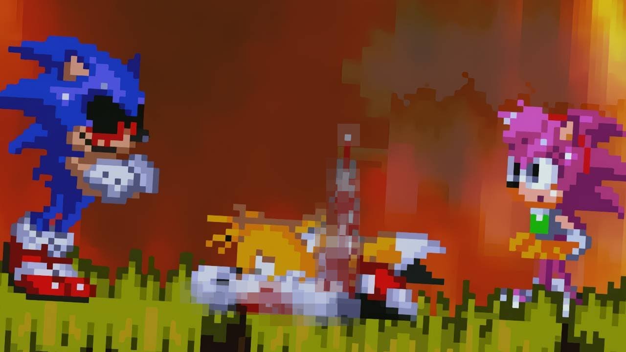 I can't believe Amy betrayed Tails for Sonic.exe.
