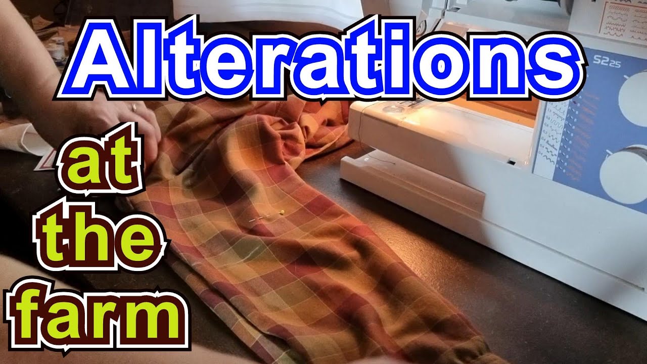 A few clothing alterations and mending whilst away on a family trip