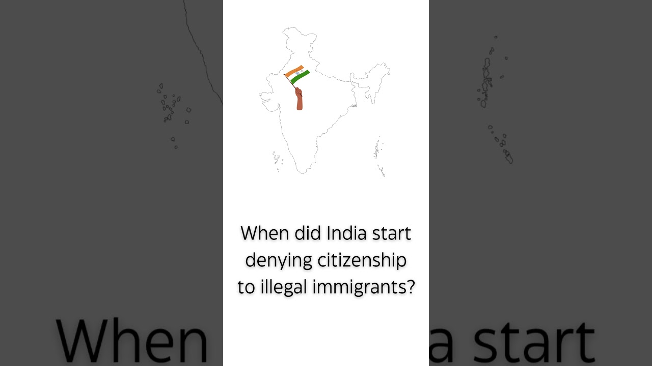 When did India start denying citizenship to illegal immigrants? #caa #caarules #caanews #caa2019