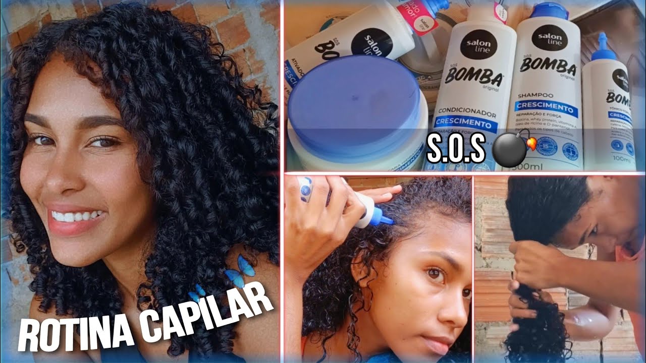 ROTINA CAPILAR COMPLETA USANDO SOS BOMBA DA 