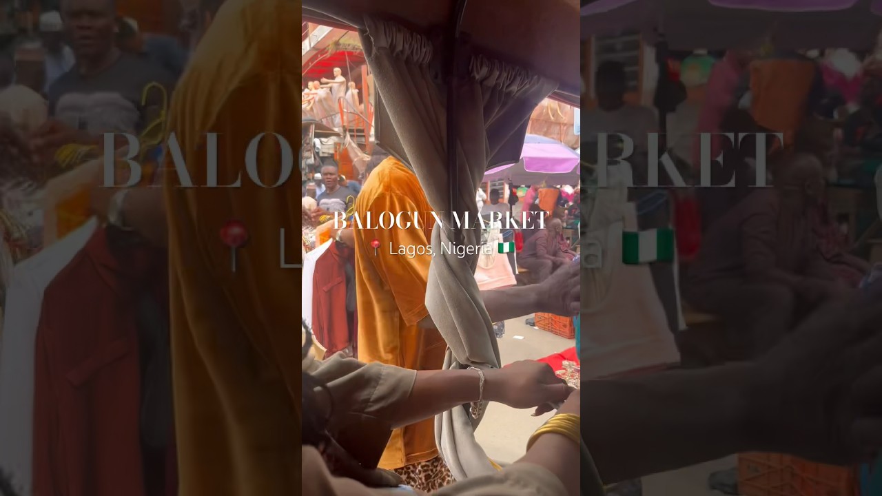 Visiting one of the biggest street markets in Lagos, Nigeria 🇳🇬 