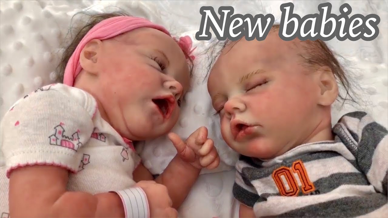 Reborn babies twin A and twin B first review by Bonnie Brown
