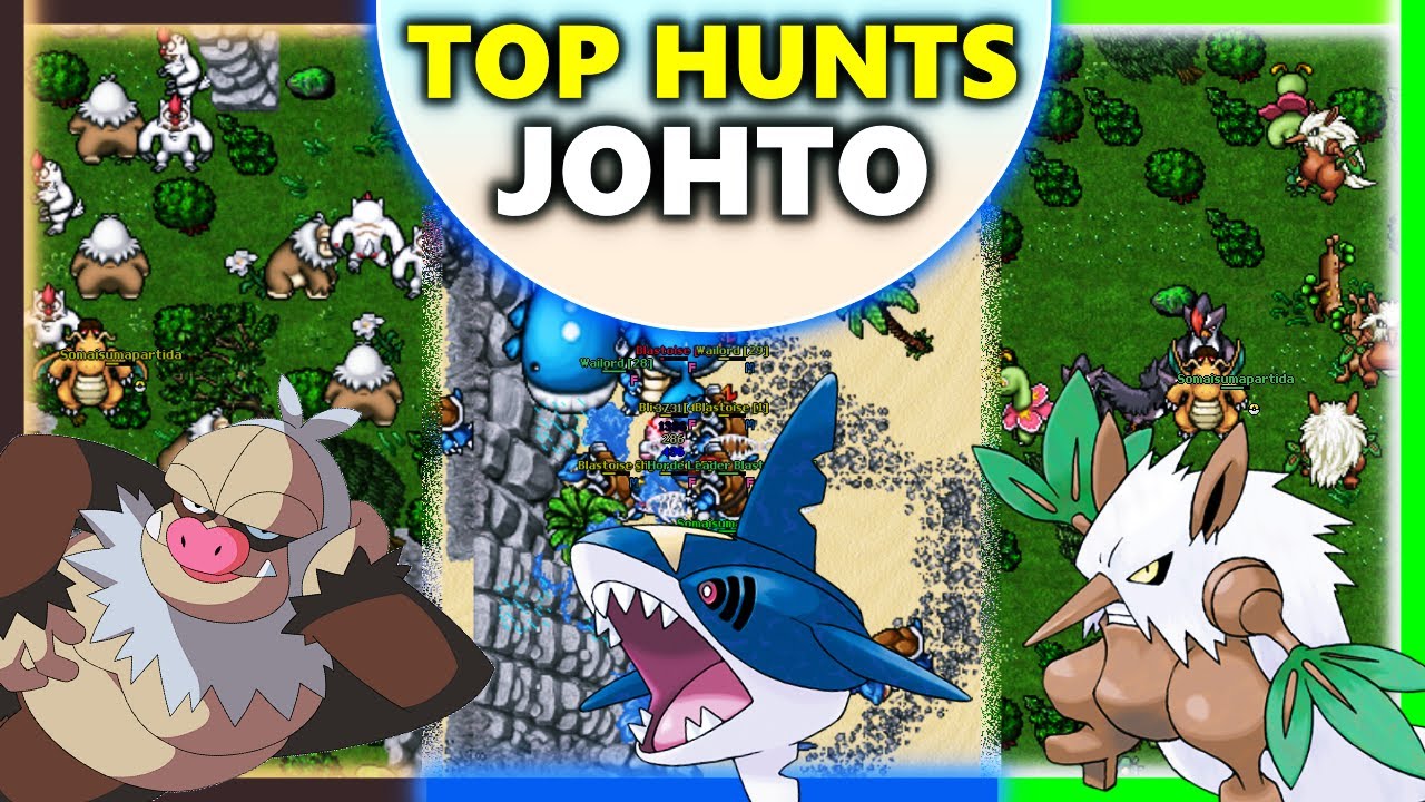 MELHORES HUNTS DO CONTINENTE JOHTO| - (PokemonBR)