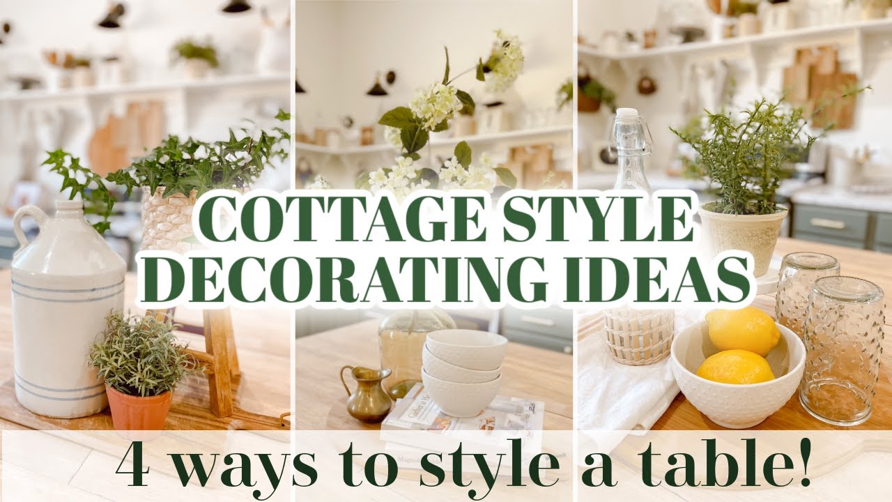 COTTAGE FARMHOUSE SUMMER DECOR | how to create a simple summer tablescape!