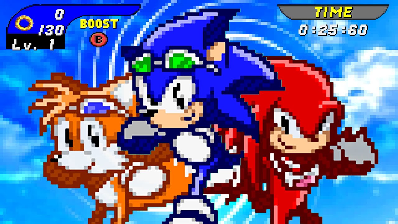 Sonic Riders recreated in Sonic Robo Blast 2
