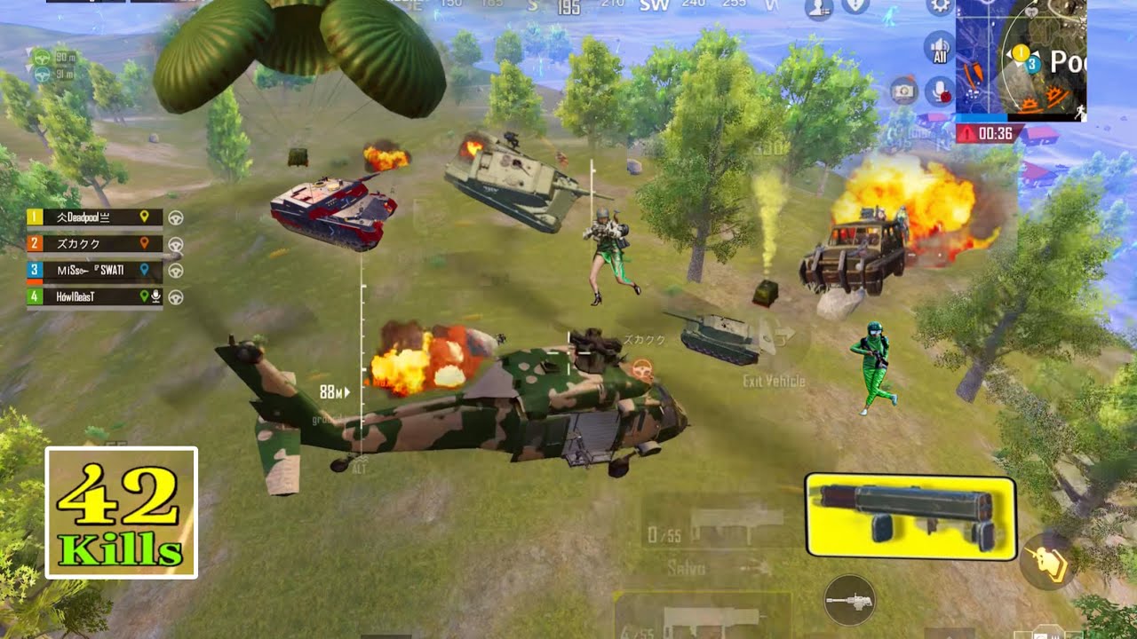 44 KILL🔥using Fighter Jet, M202, RPG aggressive rush facing Campers😈