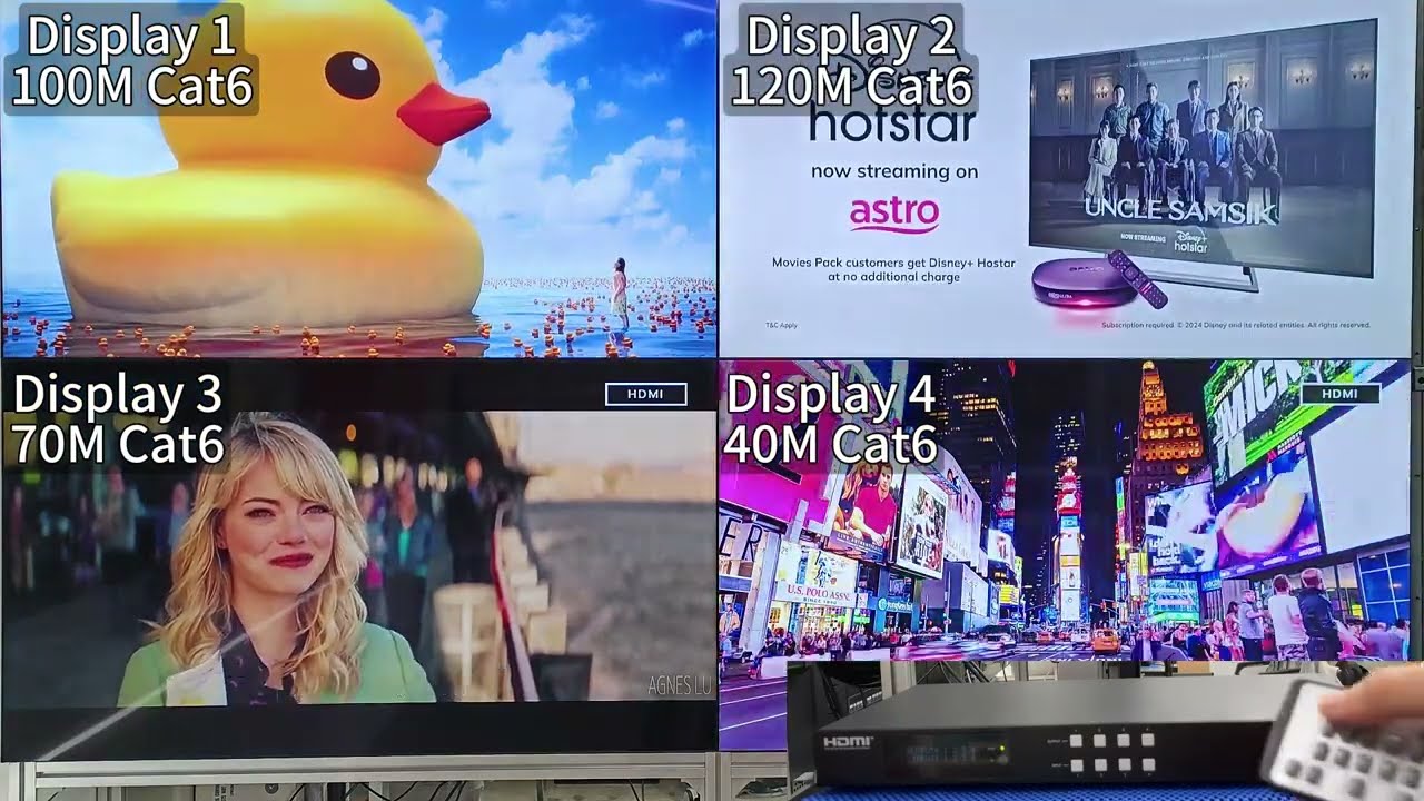 KA198 HDMI MATRIX 4IN4OUT 4K60HZ HDBASE-T 150M KAMEHA &ndash; 1U CHASIS