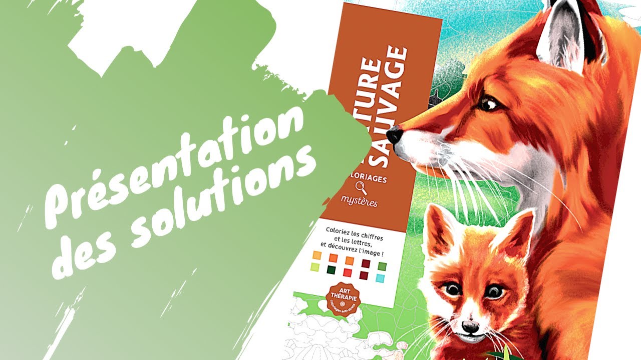 Nature sauvage - coloriage myst&egrave;res Art th&eacute;rapie - SOLUTIONS