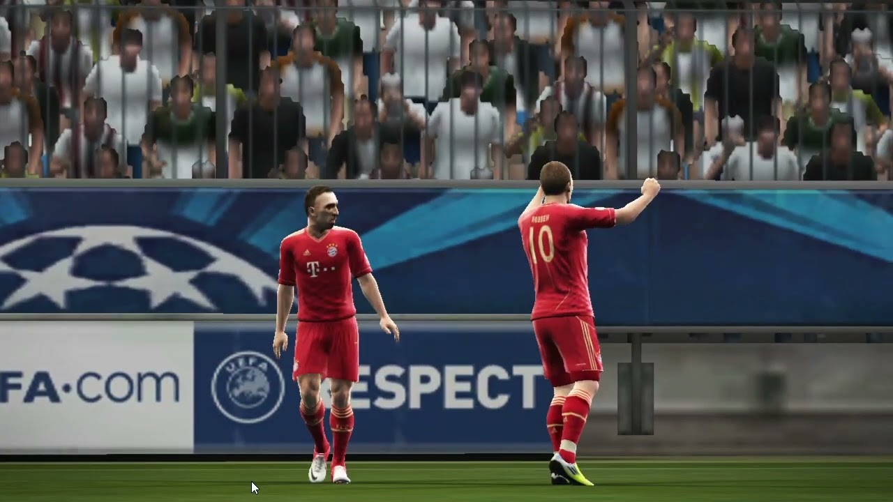 PES 2013 (UEFA CHAMPIONS LEAGUE 2012-2013) / [SemiFinal ] | [1 Leg] / Bayern Munich - Gameplay
