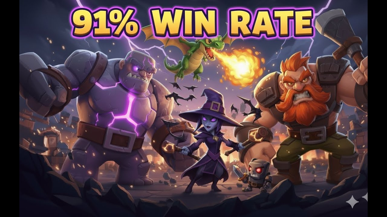 NEW META ALERT! GOLEM + BABY DRAGON EVO 💀🐉🔥
