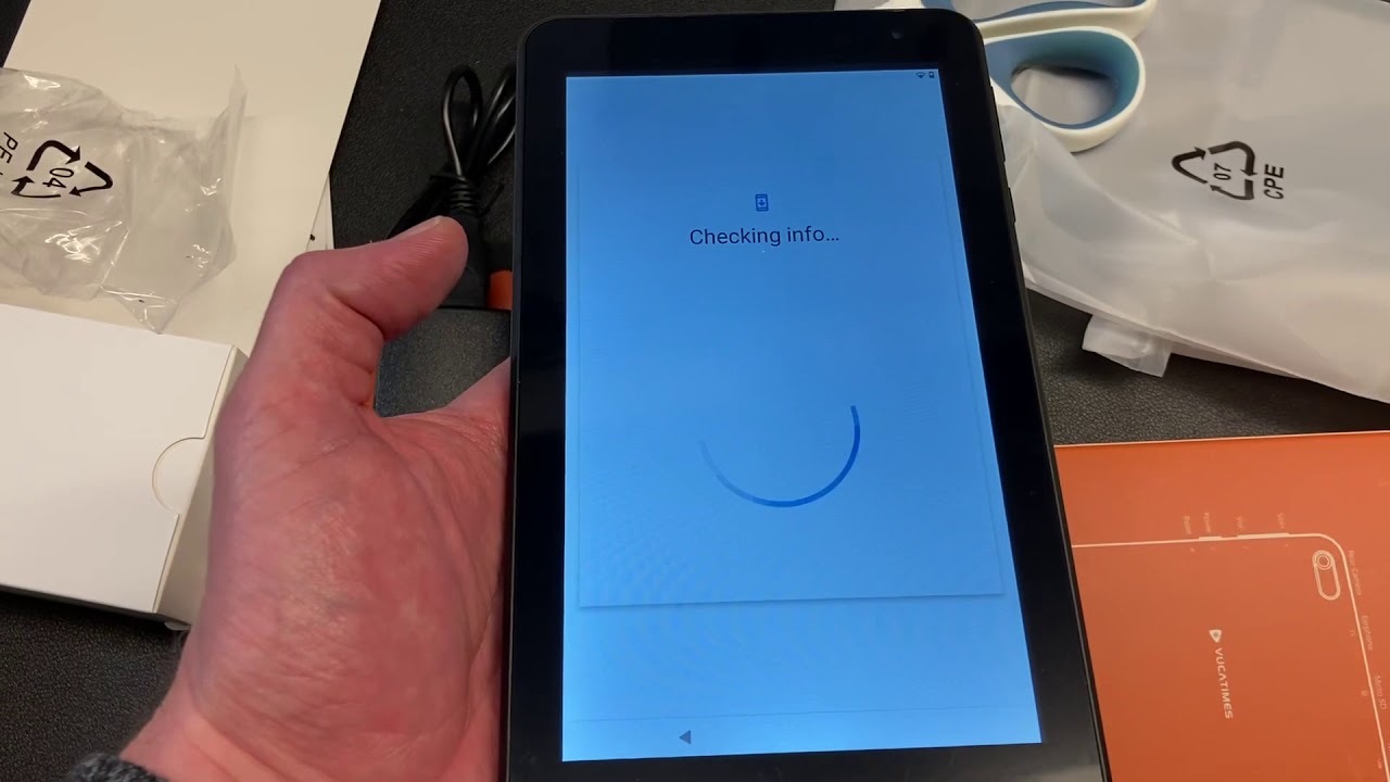 Starting Up & Setting Up a New Android 10 Tablet