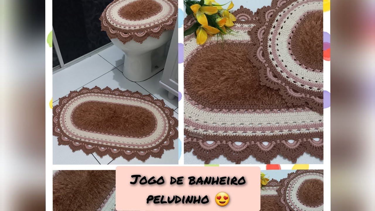Jogo de Banheiro Peludinho 😍