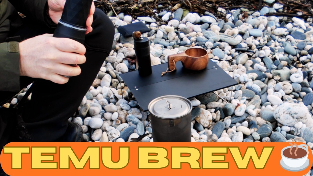 Temu Brew ☕ Testing Budget Gear on Fleshwick Beach | Isle of Man
