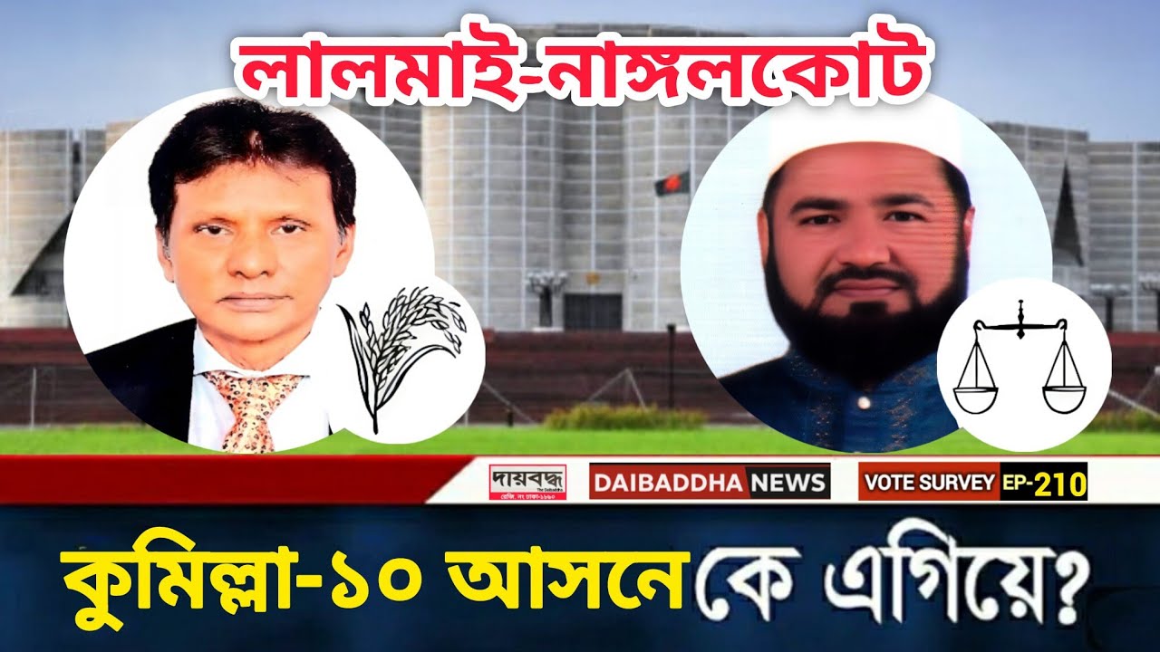 608- কুমিল্লা-১০ (লালমাই-নাঙ্গলকোট) আসনে কে এগিয়ে? ধানের শীষ/দাঁড়িপাল্লা | V S-EP-210 | Daibaddha