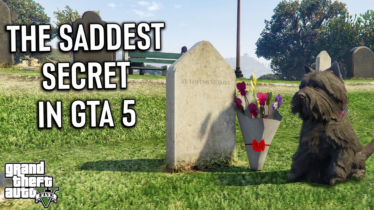 Почему эта собака ждет у могилы в GTA 5