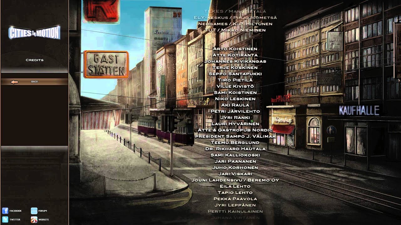 Cities in Motion Credits - IGDb.com