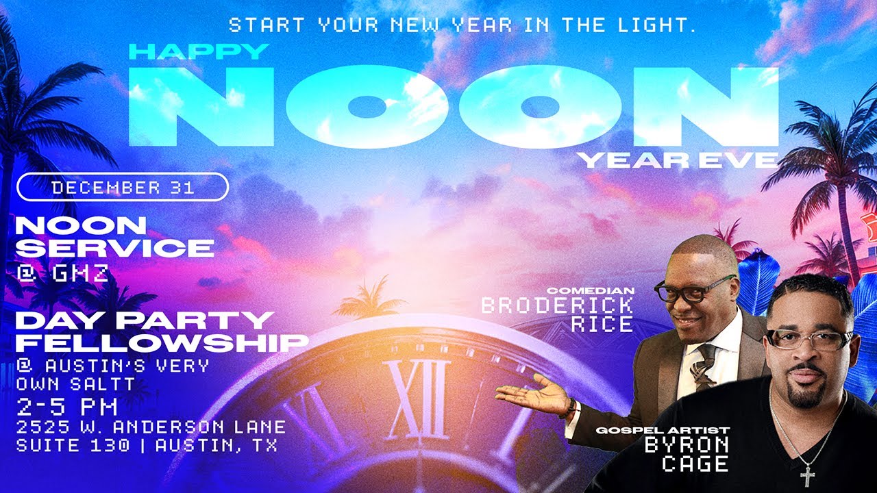 Greater Mt. Zion Noon Year Eve Worship  2025 - | Feat. Byron Cage &  Comedian Broderick Rice