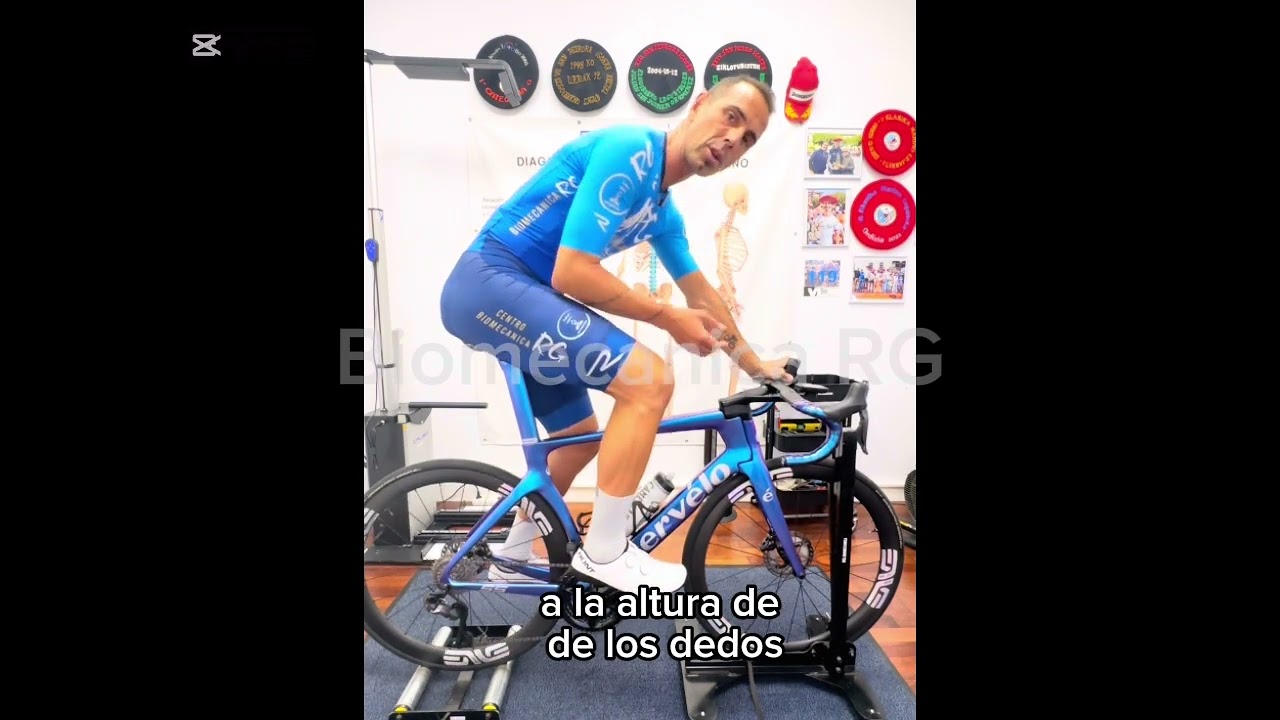 Erro al pedalear con el talón alto y de puntera.